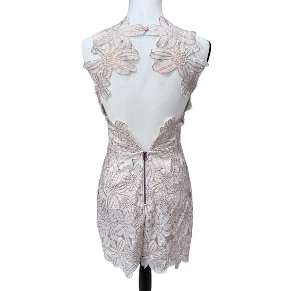 Free People + Saylor Jessa Foil Lace Dress Womne's Small - Picture 5 of 11